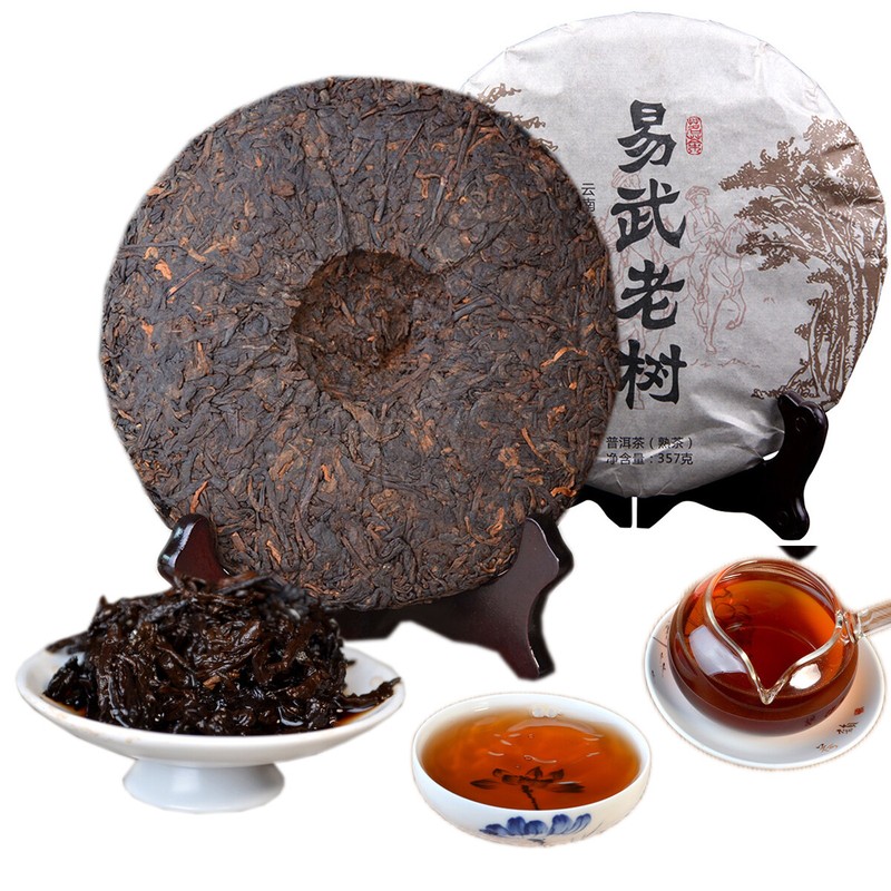High Quality Cooked Tea Cake Chinese Yunnan Ripe Pu-erh for Collection 357g