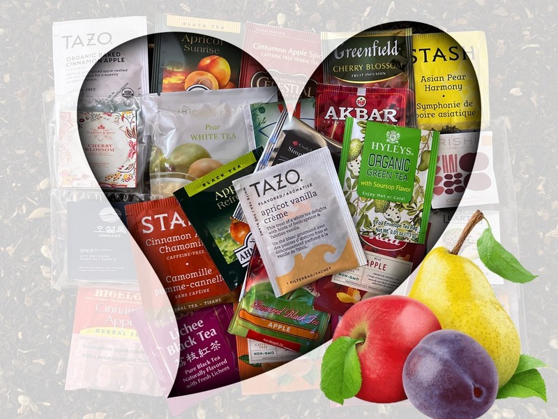 Orchard Fruit Tea Bag Sampler Variety Pack – 24 Single-Serve Varieties~18 Brands