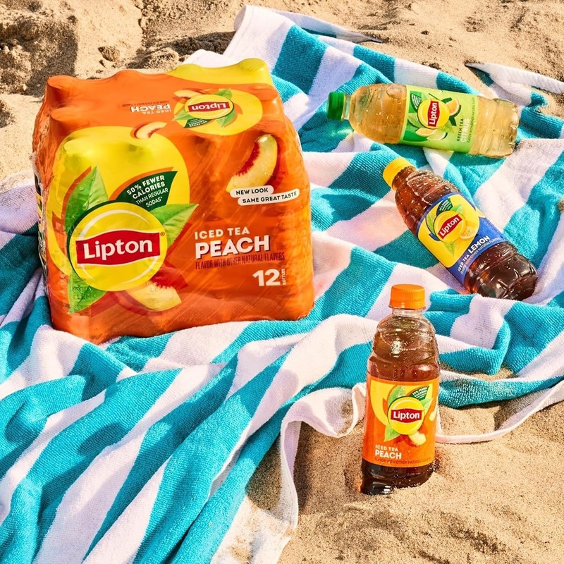 Lipton Zero Sugar Iced Tea, Green Tea Citrus, 16.9 fl oz Bottles, 12 Pack, 10... gallery