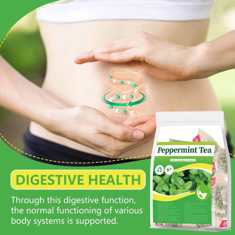 Peppermint Tea Supports Digestive System Health Independent Packaging 60g gallery