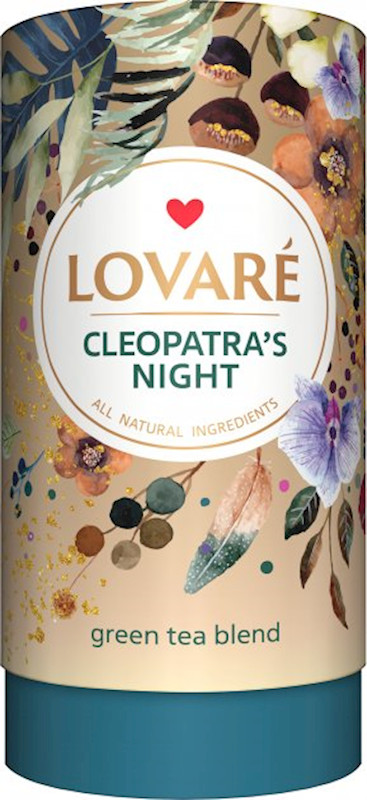 LOVARE Ukrainian Green Tea CLEOPATRA’S NIGHT Tube 80G Made in Ukraine Feel Love
