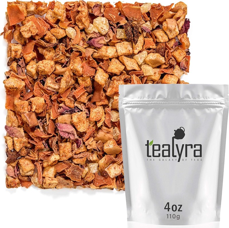 Fuzzy Peach – Carrot – Pineapple – Apple – Fruity Herbal Loose Leaf Tea –