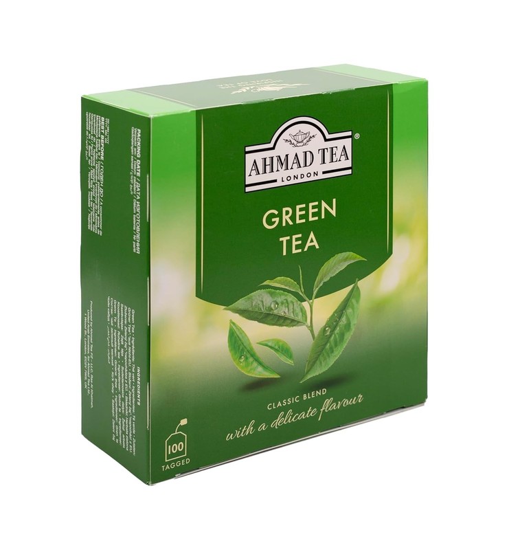 Green Tea Teabags, 100 Count - Caffeinated, Sugar-Free & Antioxidant gallery