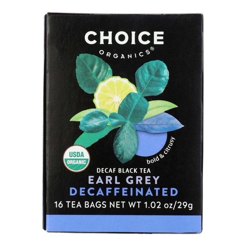 Choice Organic Teas Organic Decaffeinated Earl Grey Black Tea Bags 16 Bag
