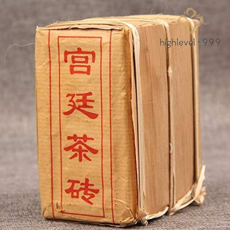 Yunnan Ripe Puer Brick Tea Aged Cooked Pu Er Gongting Puerh Tea 100g x 5 Pcs