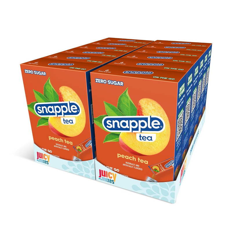 Snapple Tea – Sugar Free & Delicious, Made with Natural Flavors (Peach, 72 Stick