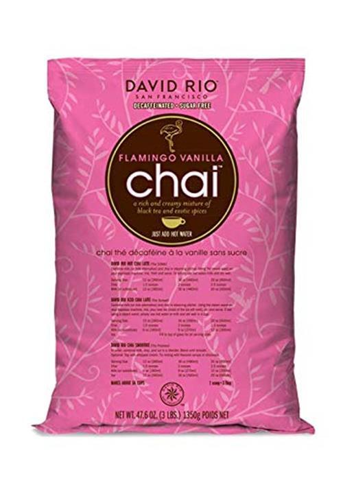 David Rio Chai Mix, Decaf Sugar Free, Flamingo Vanilla, Assorted Sizes