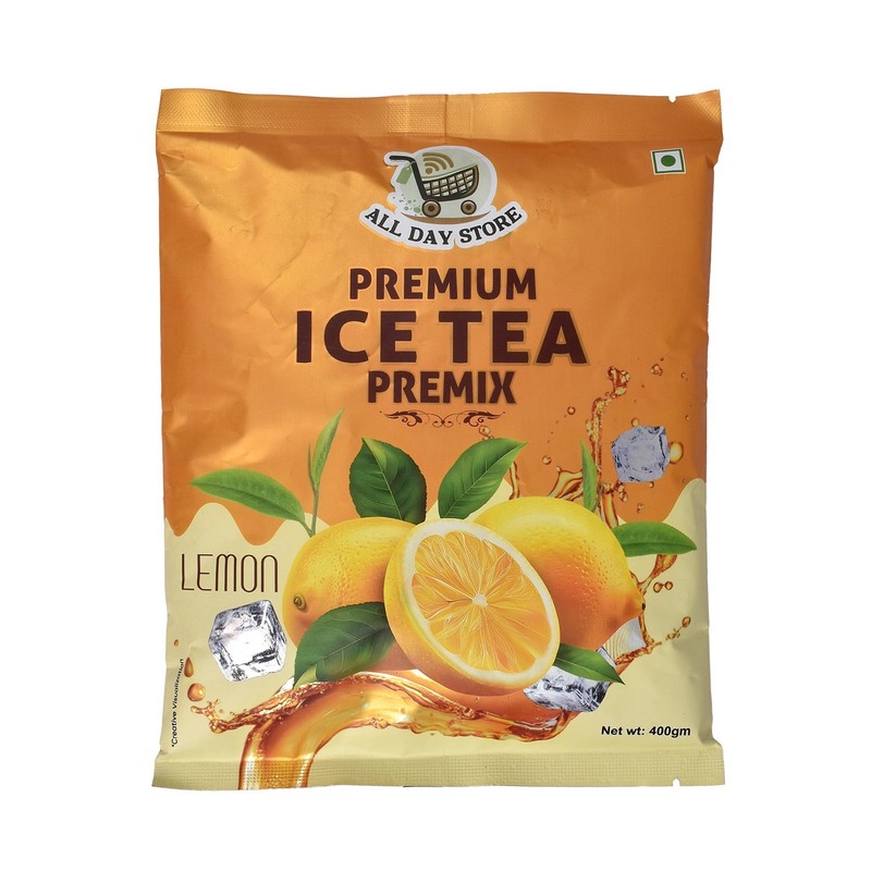 All Day Store Lemon Ice Tea Powder 400g Pouch Instant Refreshing Drink