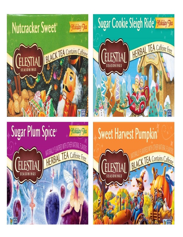 Holiday Tea Bag Sampler Variety Pack - 24 Single-Serve Varieties - 8 Brands gallery
