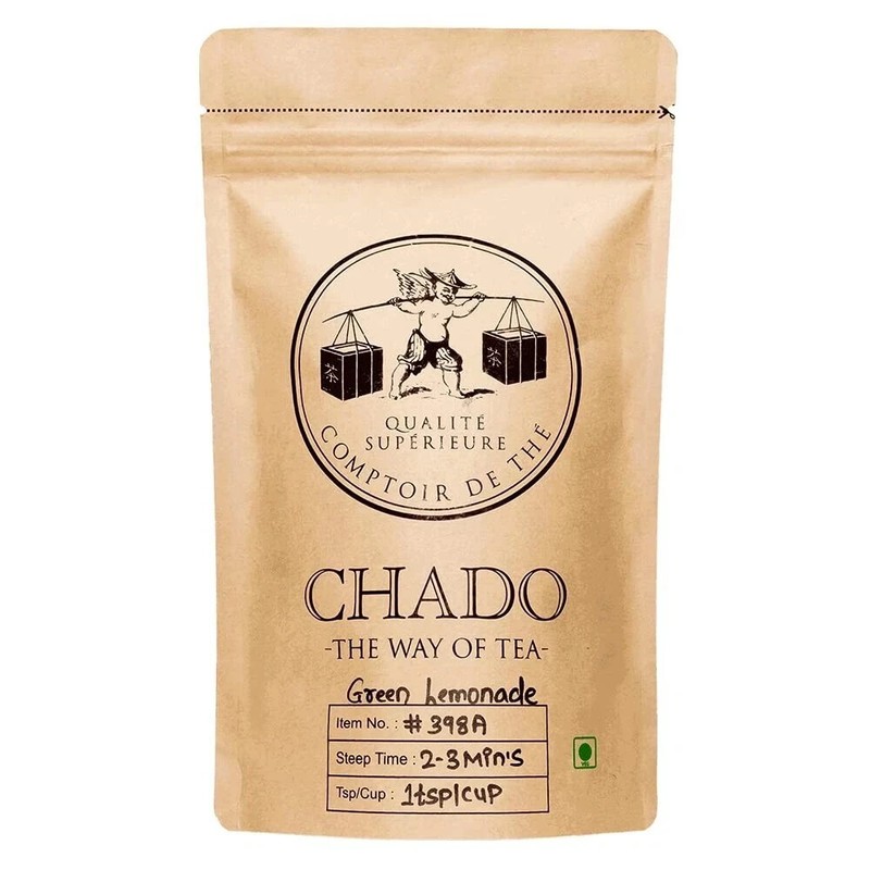 Chado Tea Green Lemonade Tea(15 Pyramid Tea Bags) Free Shipping World Wide