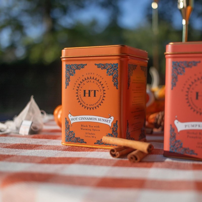 Hot Cinnamon Sunset Tea - Caffeinated Black Tea with Cloves & Orange, 20 Pack gallery