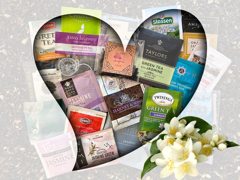 Jasmine Tea Bag Sampler Variety Pack – 24 Single-Serve Varieties – 24 Brands