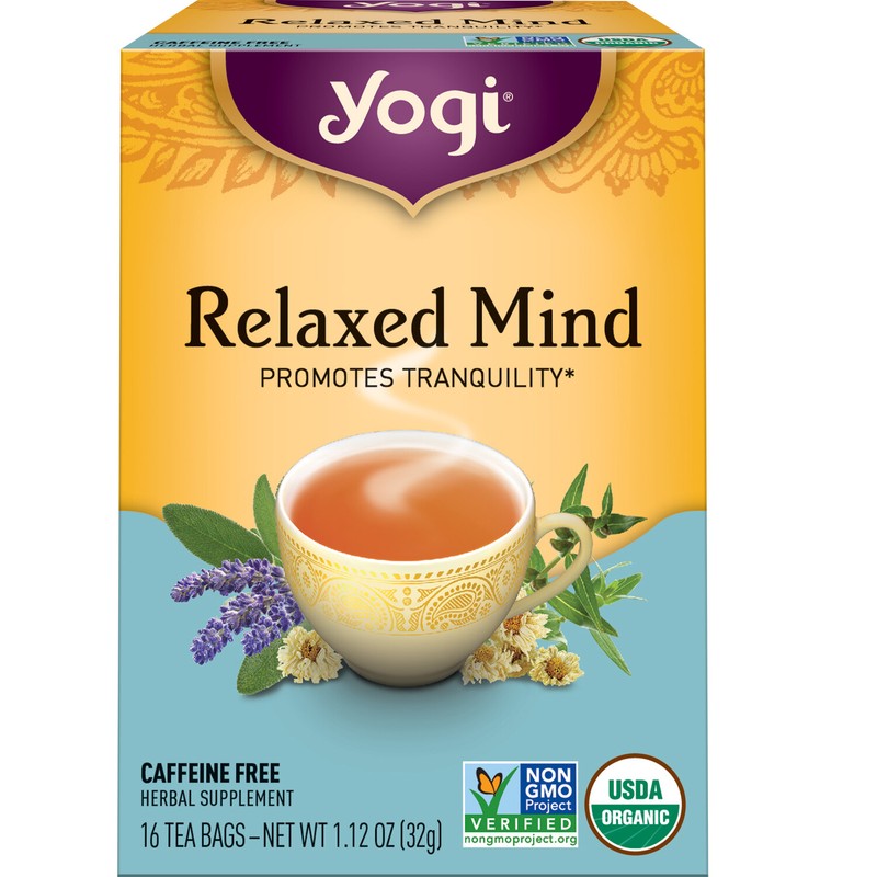 Yogi Tea – Relaxed Mind – Promotes Tranquility – 6 Pack, 96 Tea Bags