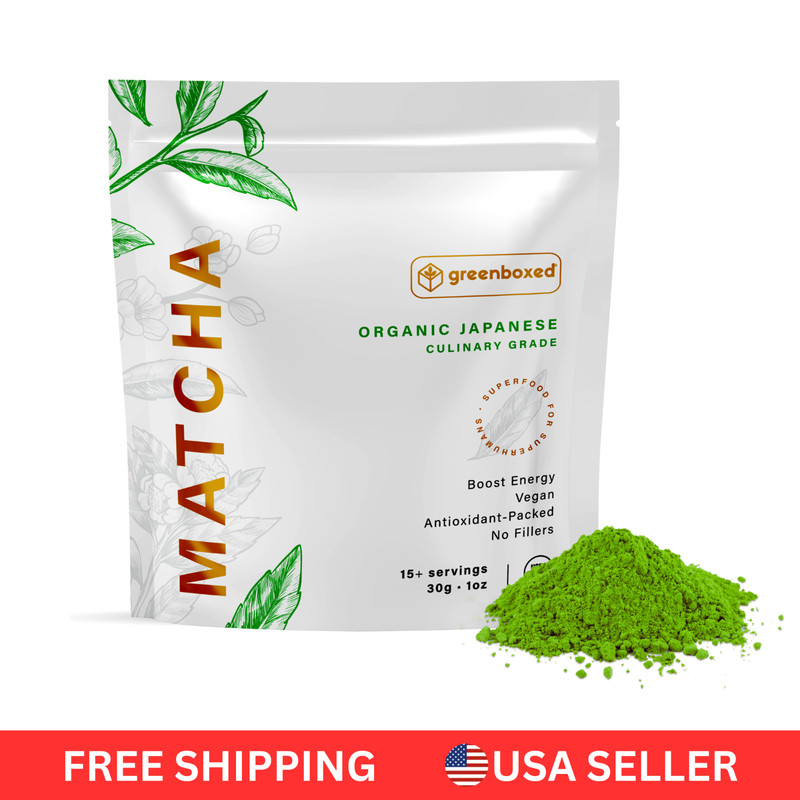 100% Pure Matcha Green Tea Powder USDA Organic Japanese Culinary Grade – 1 Oz.