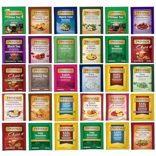 Assorted Tea Bags Sampler Pack - 120 Count, 30 Flavors for Tea Lovers, Gifts for gallery