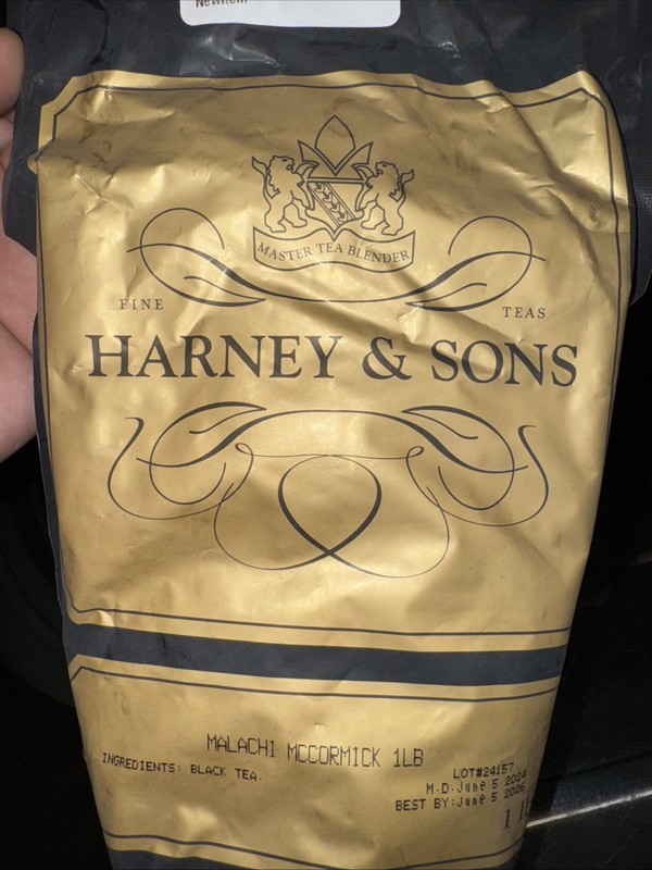 Harney & Sons Master  Black Tea  Malachi McCormick 1lb Bag of Loose Tea 06/05/26