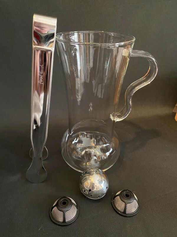 Final Touch Tea Infusion Roller Set Glass and Stainless loose or bagged tea Box gallery