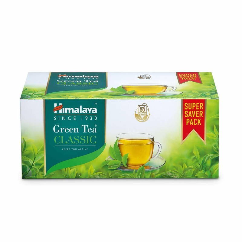 Himalaya Green Tea CLASSIC- 60 Tea Bags (2 gram) Body Detoxification FREE SHIP