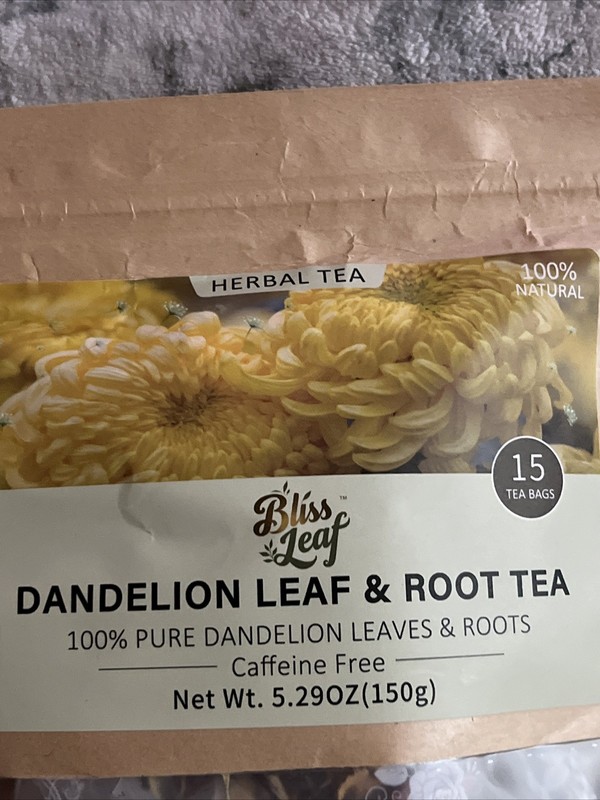 Dandelion Root Herbal Tea , Caffeine Free , 15 Bags , 100% Nature for Gut Health gallery
