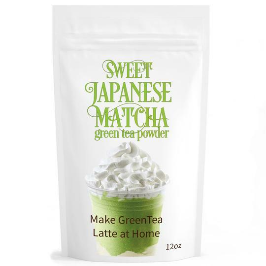 Sweet Japanese Matcha Green Tea Powder Mix – 12oz Homemade Matcha Green Tea
