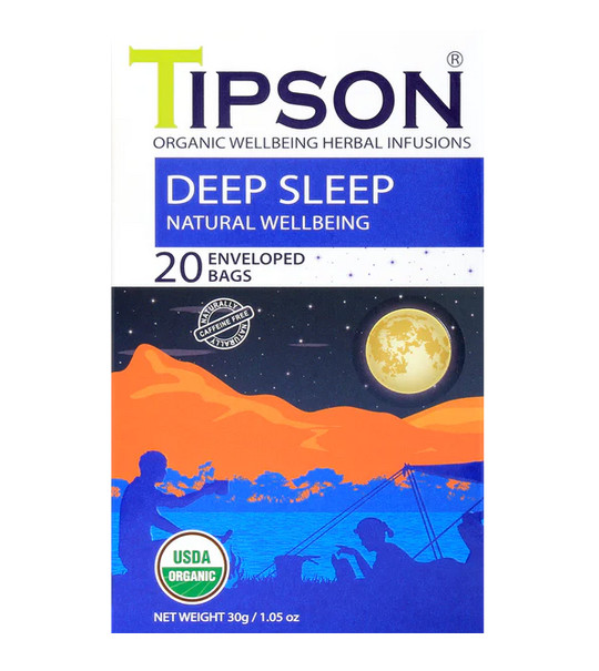 Tipson Deep Sleep - Natural Wellbeing 20 Ceylon Tea Bags - 30g gallery