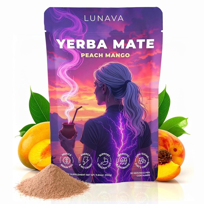 Yerba Magic Yerba Mate Instant Tea Powder – Peach Mango -30 servings