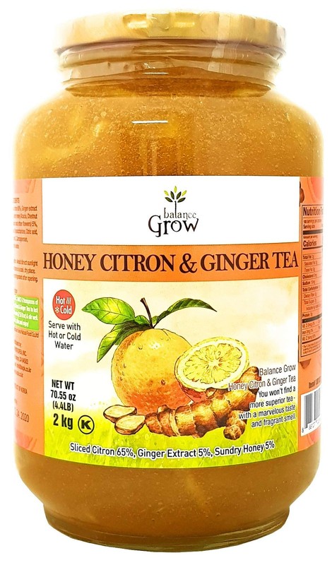 Balance Grow Honey Citron and Ginger Tea 70.55oz 4.4 lbs/2KG pack of 1