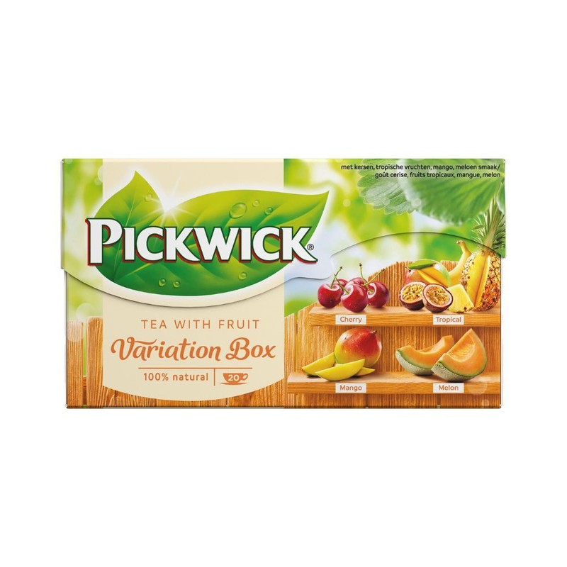 Pickwick Fruit Tea Collection – Cherry, Mango, Melon & Tropical Fruits – 20 tea