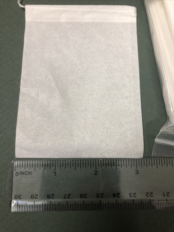 100 Pcs Non-woven Disposable Filter Empty Teabags Herb Loose Tea Bag 8*10 cm US gallery