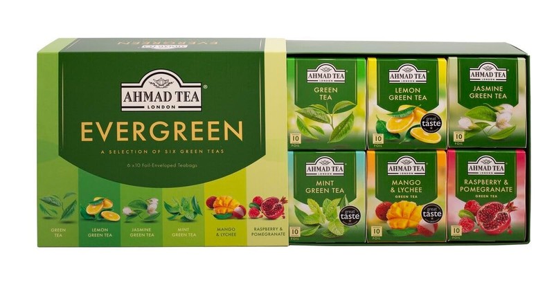 Delicious 60-Count Evergreen Selection Green Teabags - Caffeinated & Sugar-Free gallery