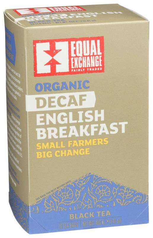 Equal Exchange Organic Decaf Black Tea English Breakfast 20 Bag