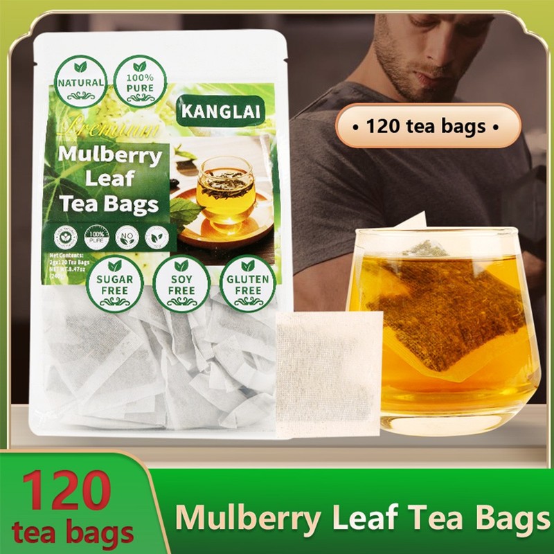 Mulberry Leaf TEA Organic Herbal Natural NON GMO- 120 Tea Bags