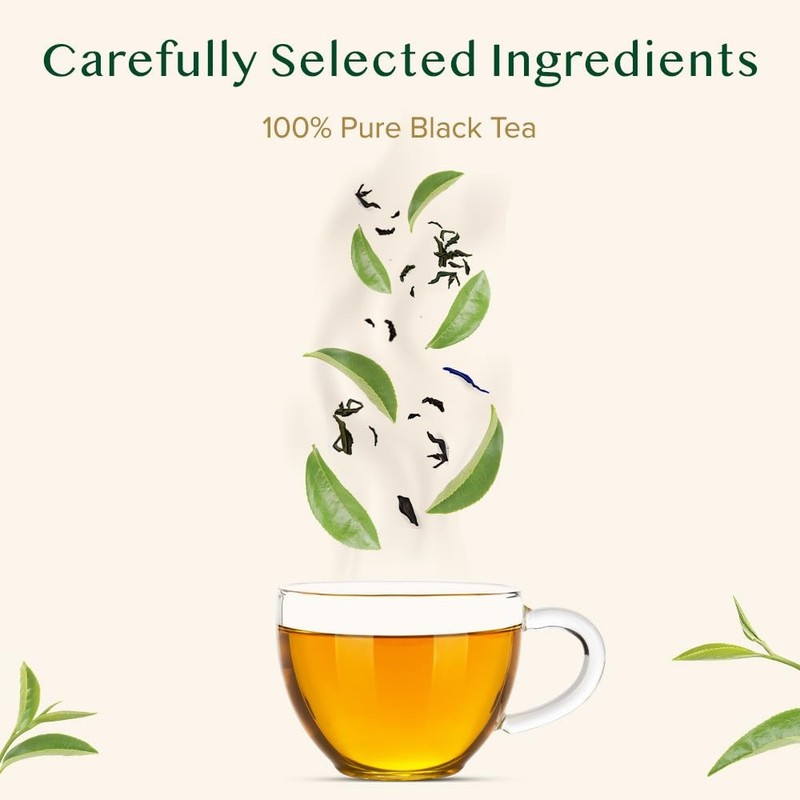 , First Flush Darjeeling Tea - 50 Cups (3.53oz) | Loose Leaf Black Tea - Flow... gallery