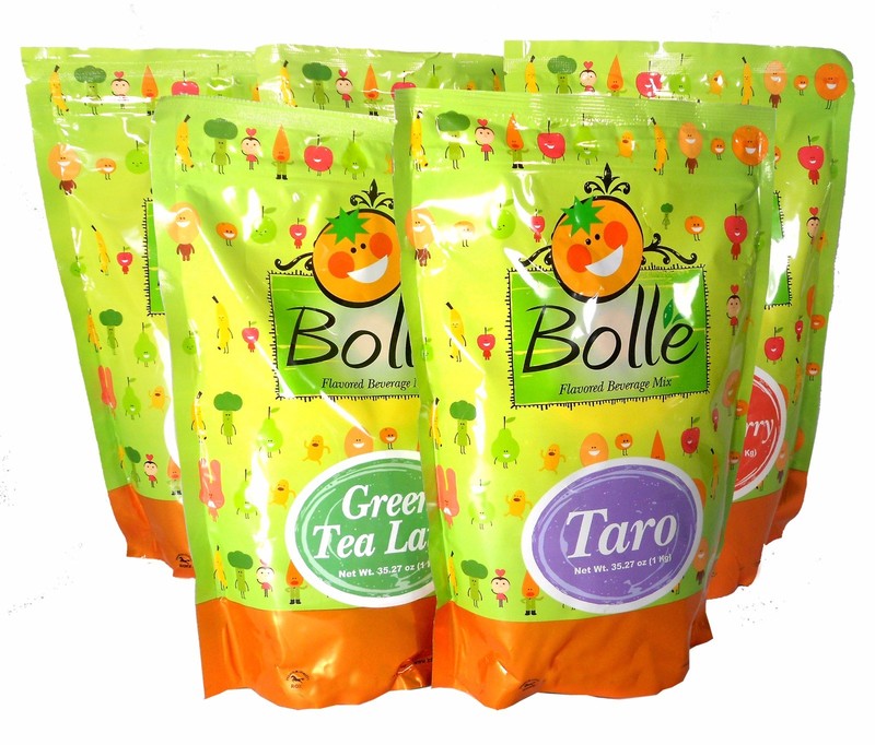 BOLLE Premium Powder Mix for Bubble Tea Boba Smoothies 2.2 Lbs. Assorted Flavors