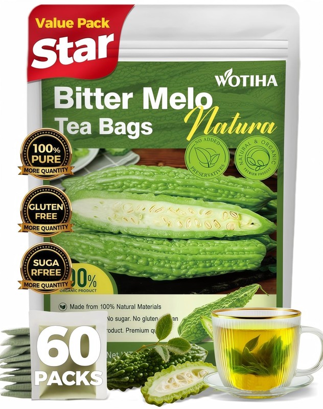 Natural Bitter Melon tea bags 120g. 60 Tea Bags,Natural Healthy Herbal Tea.No…