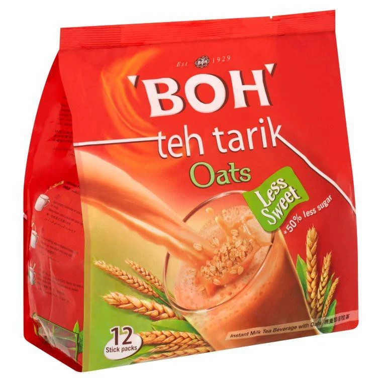 3 packs- Instant Tea Oats Less Sugar / Teh Tarik Oats 26g x 12s