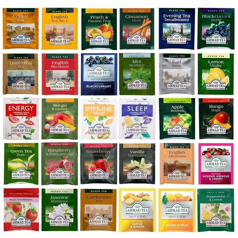 Ahmad Tea Sampler Assortment - 30 Unique Flavors in Elegant Gift Box gallery