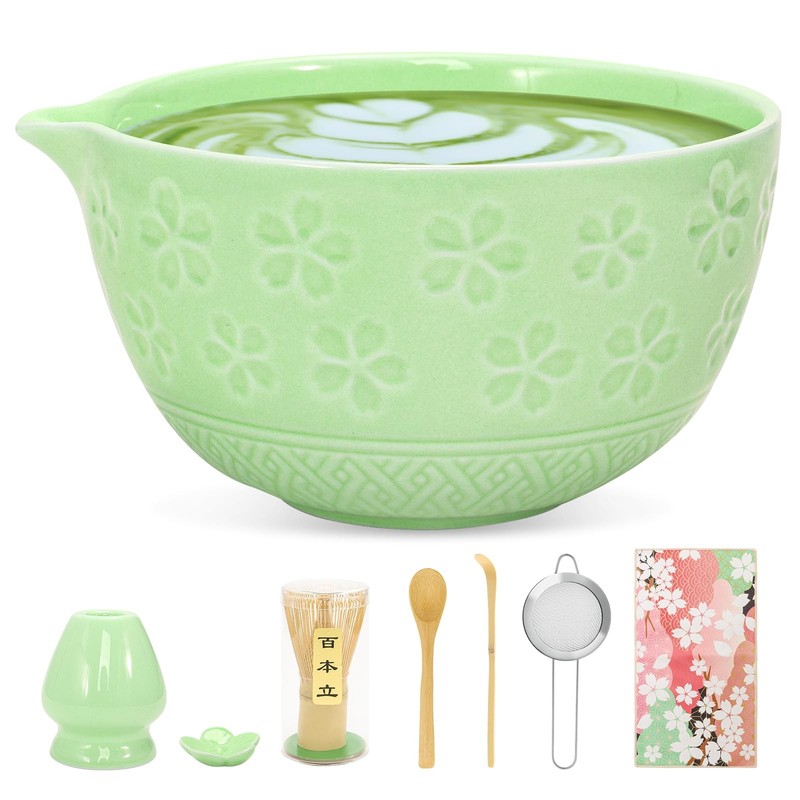 8 PCS Matcha Whisk Set Powder kit Matcha Making Tea Starter Kit for Ceremony …