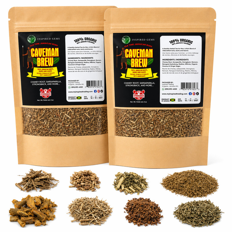 Jamaican Caveman Brew - Strong Back Tea- 7 Powerhouse Roots-Stamina & Energy gallery
