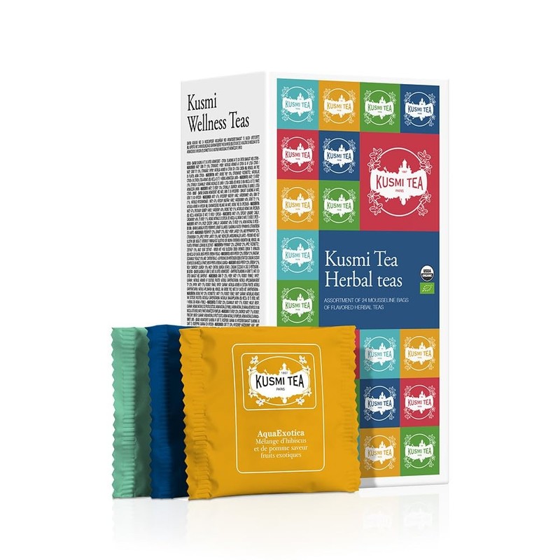 Kusmi Tea – Organic Herbal Tea Gift Set – Sampler Assortment Variety Box – Gi…