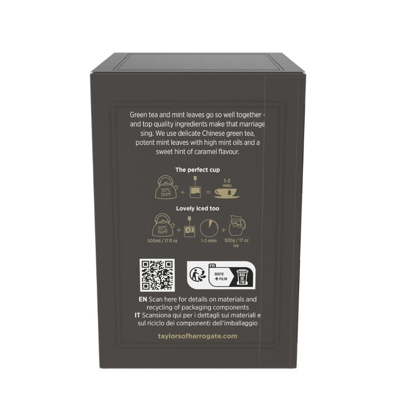 Refreshing Green Tea with Mint - 120 Individually Wrapped Teabags, Caffeinated gallery