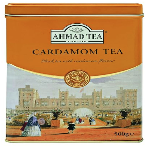 Ahmad Tea London – Cardamom – Loose Tea in Metal Tin 500g + FREE Gift