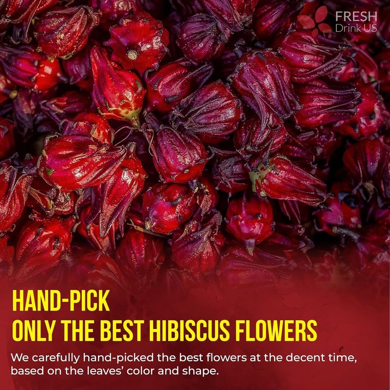 140 Hibiscus Flowers Tea Bags, 100% Natural, Pure from Hibiscus Flowers. Loos... gallery