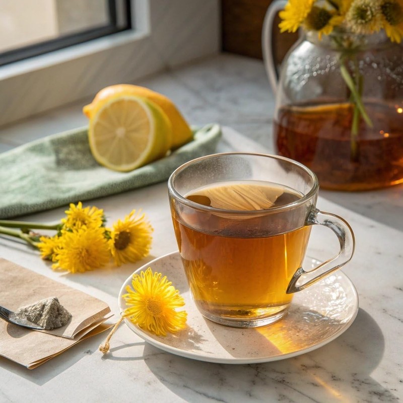 Organic, Roasted, Dandelion Root Tea - Supports Normal Detox + Digestion - Ko... gallery