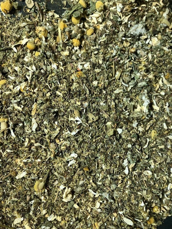 Mullein Osha Raspberry Chamomile Lomatium plus other herbs! No.29 Herbal Blend gallery