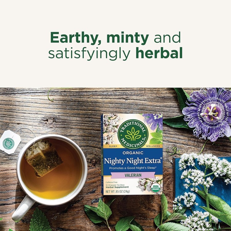 USDA Organic Valerian Root Tea - Nighty Night Extra for Relaxation & Sleep gallery