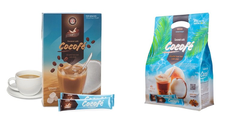 REXSUN Vietnamese Instant Delight Coconut Coffee 160G & 480G VietsWay USA Seller