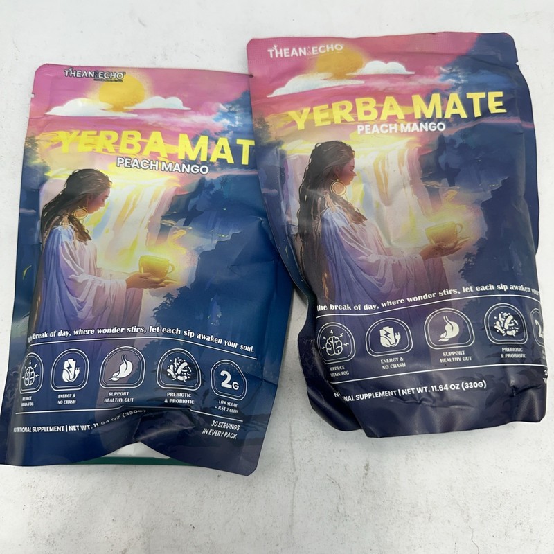 2X Yerba Mate Instant Tea Powder, Super Yerba MateTea Natural Energy & Gut H…