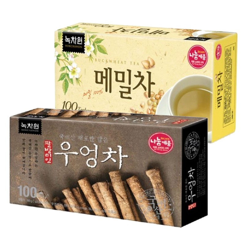 Korean Burdock Tea + Buckwheat tea 200 T bag Nokchawon Free Shipping wt tracking
