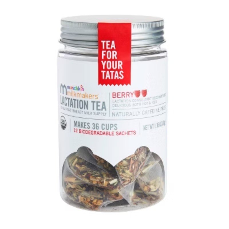 Lactation Tea – Berry – 12ct: Organic Certified, Herbal Tea, Non-Caffeinated